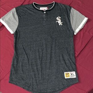 Mitchell & Ness Charcoal and Heather Gray Sox Shirt